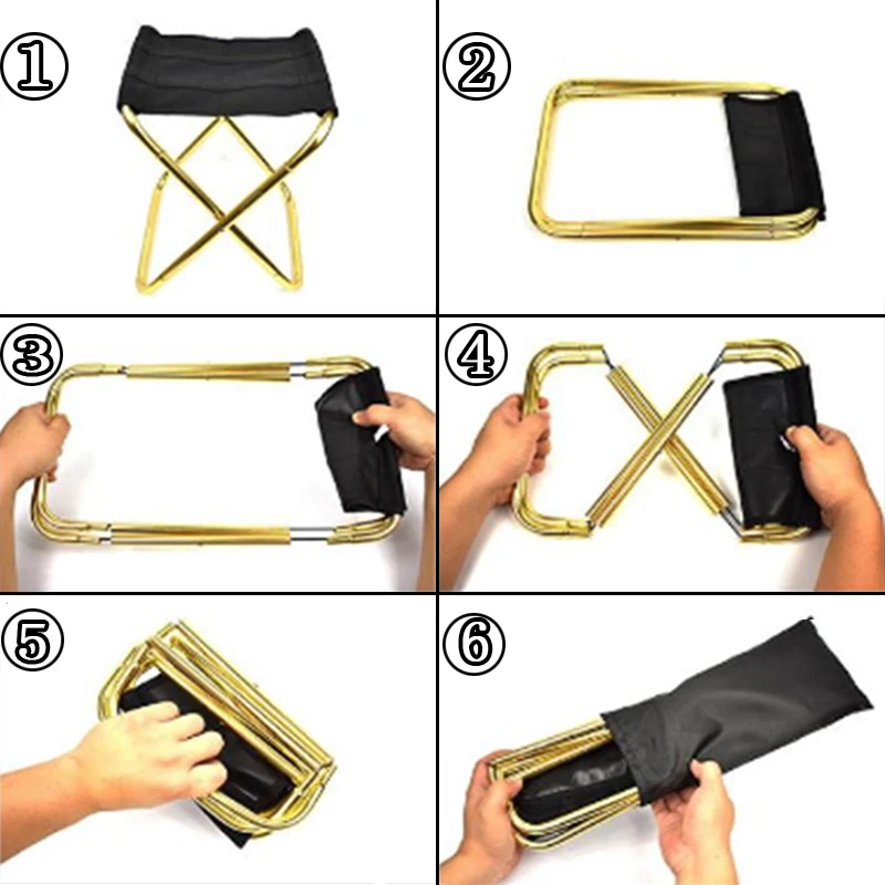 Складной стул для кемпинга рыбалки портативный пикника Алюминиевый уличный