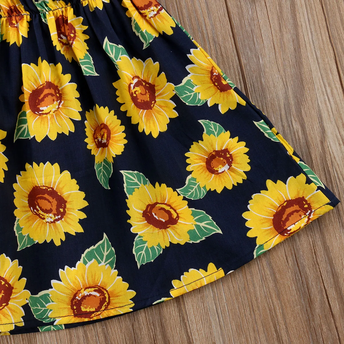 Детское платье с подсолнухами вечернее пачка открытыми плечами праздничный