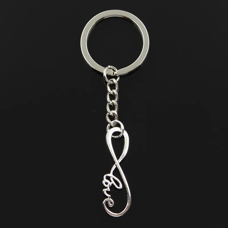 Брелок 39x15 мм Бесконечность любовь соединитель Подвески DIY мужские ювелирные изделия автомобильный брелок кольцо держатель сувенир для подарка