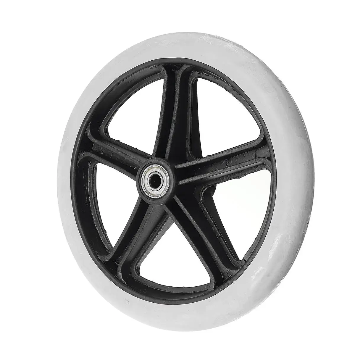 200mm 8" Wheelchair Casters Small Cart Rollers Chair Wheels Accessories Grey Rubber Non Marking Wheel Replace | Обустройство дома
