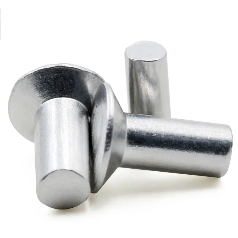50pcs-m3*4/5/6/8/10/12/16/20 gb869 потайной Алюминий твердые заклепки/плоский Конус Головы