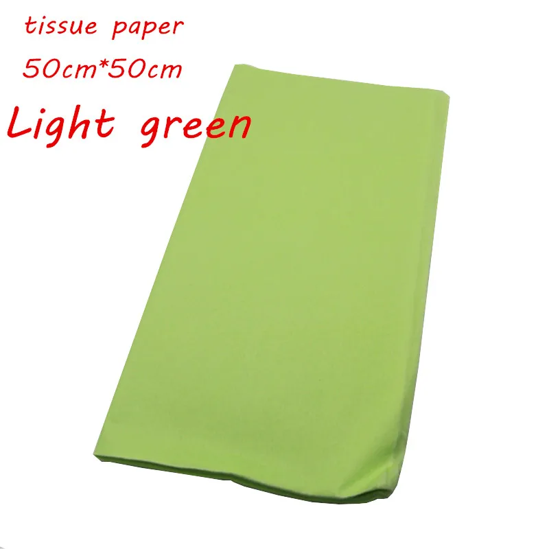 Light green 38 шт./лот, одноцветная тканевая бумага, оберточная волоконная текстура, накидки с цветочным узором, DIY, Цветочная упаковочная бумага, Рождественская оберточная бумага, подарочная бумага - Цвет: Light green