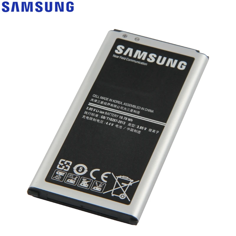 Оригинальная батарея Samsung+ док-станции для Зарядное устройство для S5 G900S 9008W 9006W G900F G900M G9008V 9006V G900FD EB-BG900BBC NFC 2800 мАч