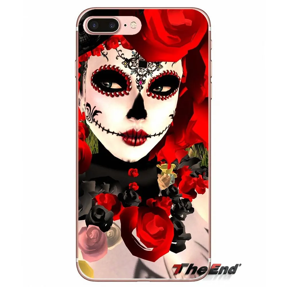 Для Apple iPhone X 4 4S 5 5S SE 5C 6 6s 7 8 плюс Катрина девушка цветок мягкие прозрачные чехлы |