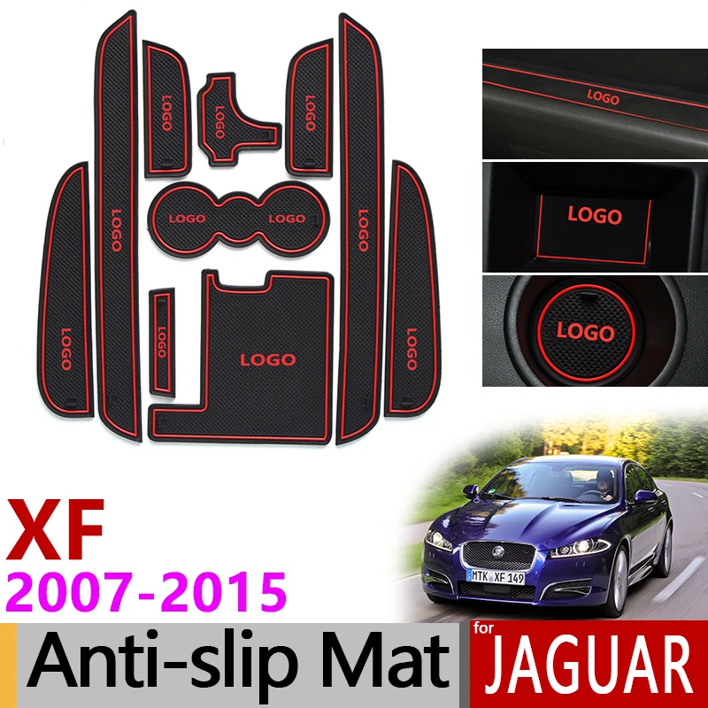 Противоскользящие слот ворота коврик резиновая подложка для Jaguar XF x250 2007 2008 2009 2010