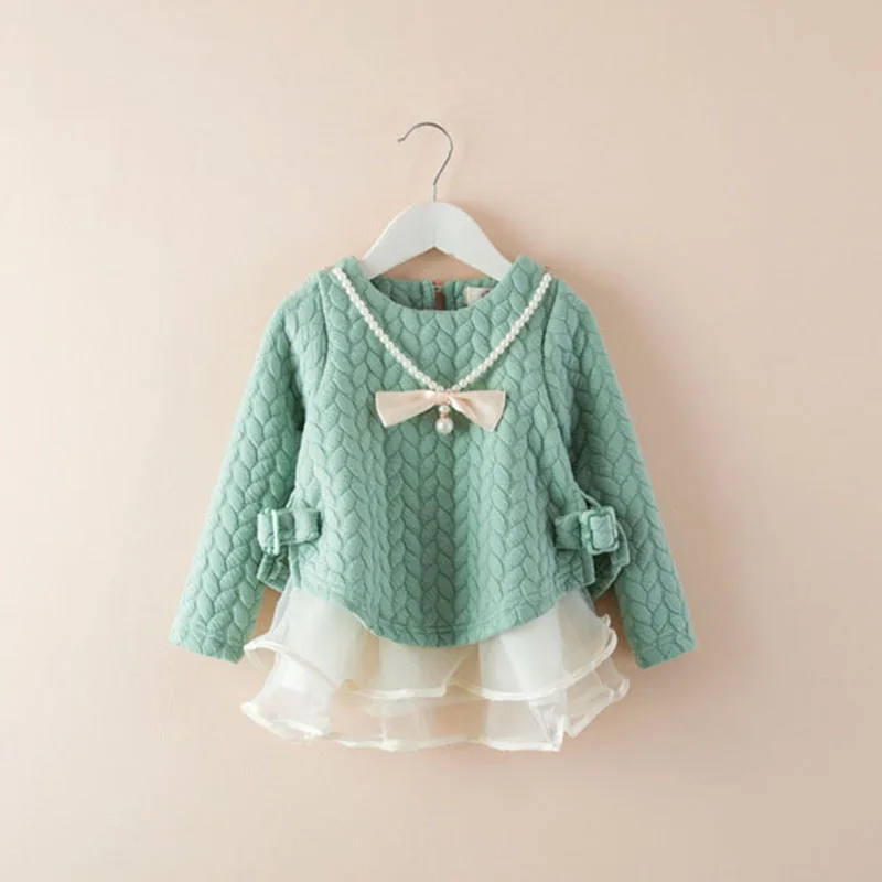 Детские Брендовые платья на весну и зиму платье-пачка для маленьких девочек