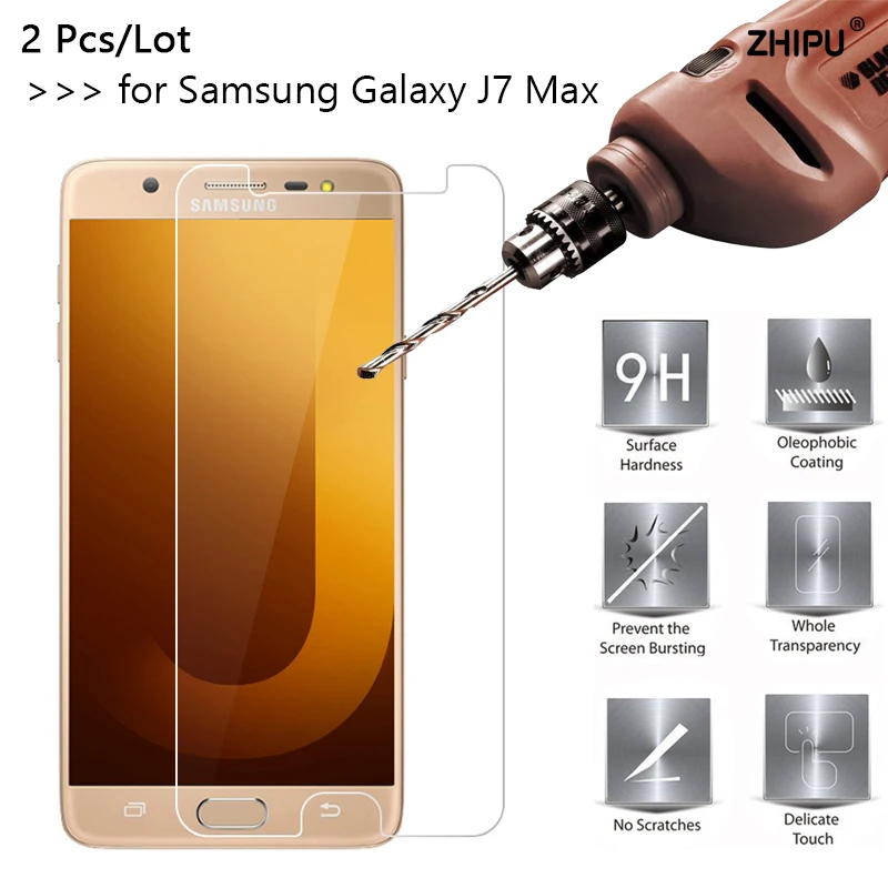 2 шт./лот 2.5D 0 26 мм 9H Премиум Закаленное стекло для Samsung Galaxy J7 Max Защитная пленка