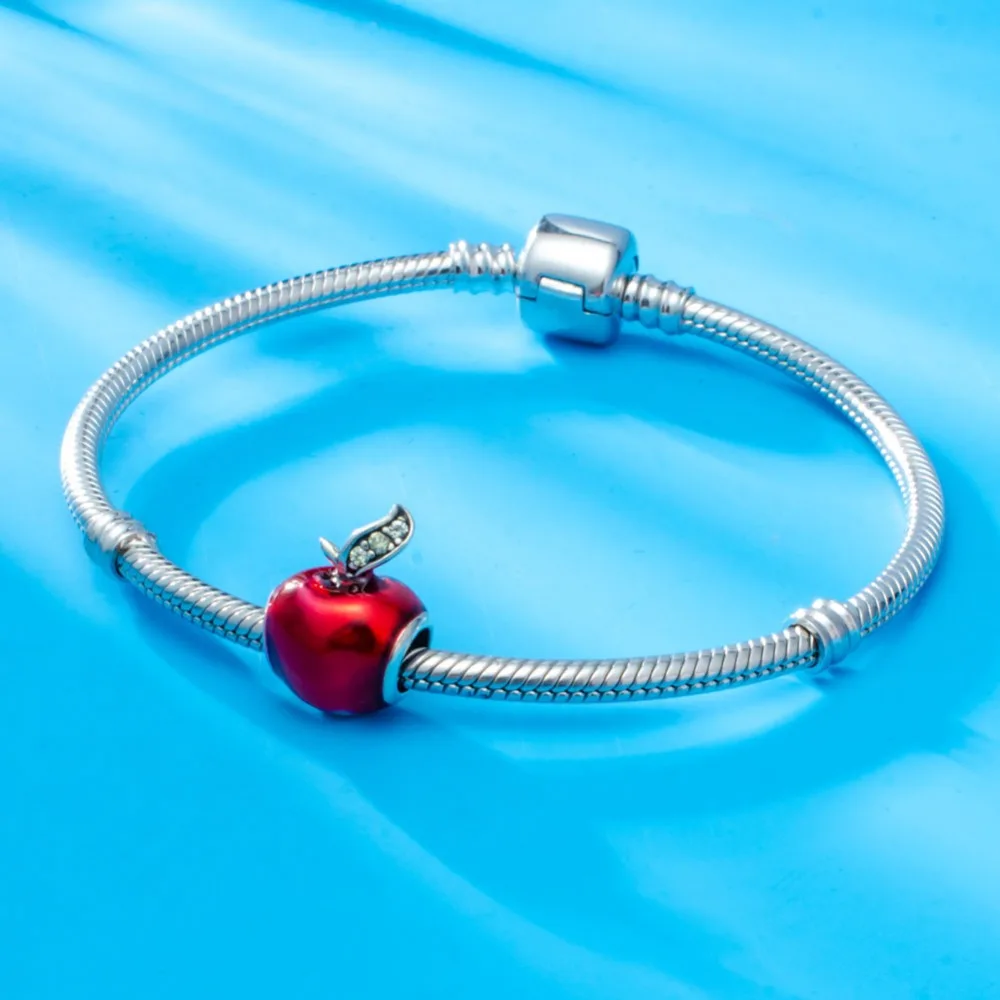 Браслет с эмалированными бусинами Soulbead зеленый Подходит для Pandora серебра 925 пробы