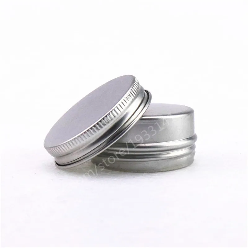 

500pcs/lot 15G Aluminum Jar 15cc metal Cosmetic Packaging Container 1/2oz professional cosmetics container