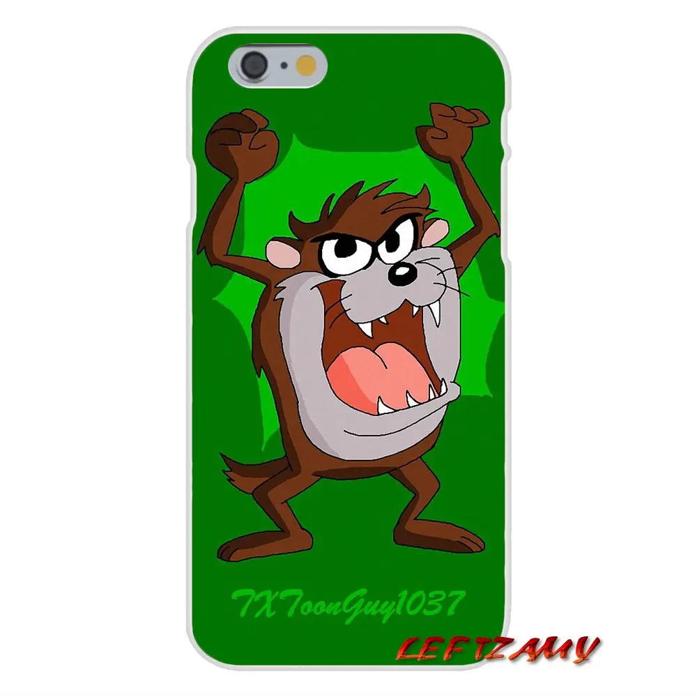 Для iPhone X XR XS MAX 4 4S 5 5S 5C SE 6 S 7 8 Plus ipod touch мягкий прозрачный чехол Looney Tunes Tasmanian Devil Taz |