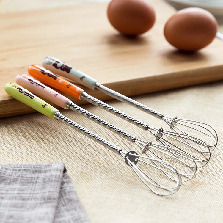 2018 горячая Распродажа ручные венчики для яиц из нержавеющей стали с керамической