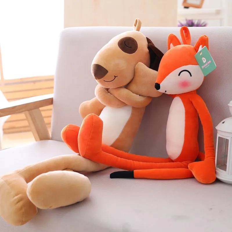 Плюшевые длинные ноги лисы 65 см/80 см плюшевые игрушки Mr Dog Спящая кукла Мультяшные