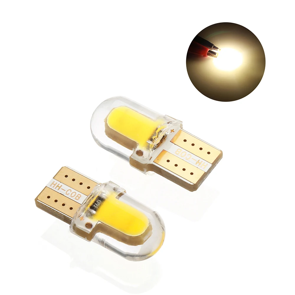 180LM 6500K практичный COB лампы 10x T10 194 168 W5W COB 8 SMD СВЕТОДИОДНЫЙ CANBUS яркая кварцевая белый лицензионный светильник лампочка