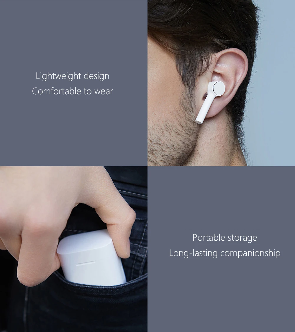 Xiaomi Air TWS Bluetooth наушники True Беспроводная стерео Спортивная гарнитура ANC