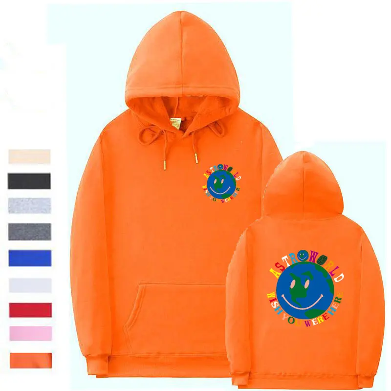 Orange XMS224 Уличная одежда, несколько стилей, Astroworld, толстовка с капюшоном, мужская и женская мода, с буквенным принтом, толстовки, пуловер - Цвет: Orange XMS224