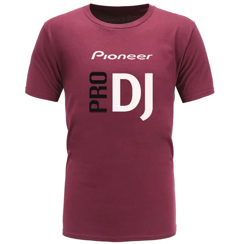 Новые летние модные DJ Pioneer PRO футболка мужчин с коротким рукавом случайные хлопка