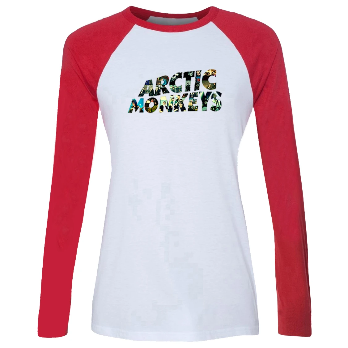IDzn новинка хит женская футболка Casusl с принтом Arctic Monkeys Sound Wave Rock Band реглан длинным
