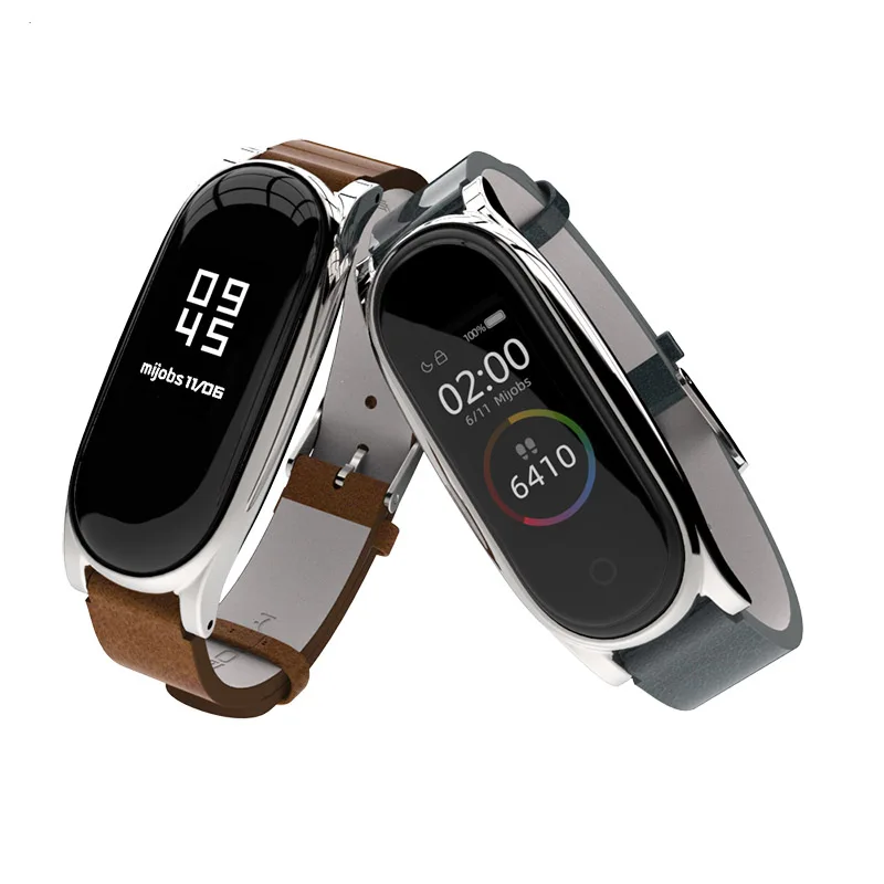 Mi jobs mi band 3 ремешок из натуральной кожи для Xiaomi mi band 3 Correa mi band 3 умный браслет Pulseira mi band 3 ремешок