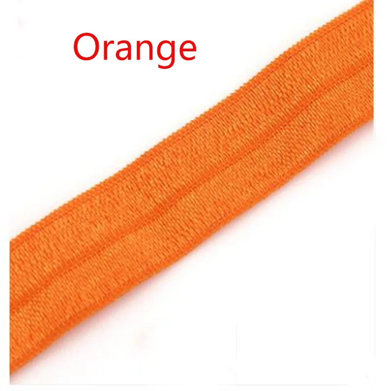 Orange 1,5 см широкий эластичный кант Пояс Нижнее белье лента нижнее белье, эластичная лента ткань окантовка полоса спортивная лента для нижнего белья 100 см/лот - Цвет: Orange