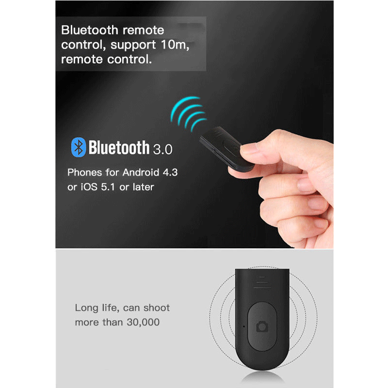 Селфи-Палка с дистанционным управлением по Bluetooth, держатель для телефона, выдвижной Затвор для смартфона, компактный мини-штатив, селфи-палки, Лидер продаж