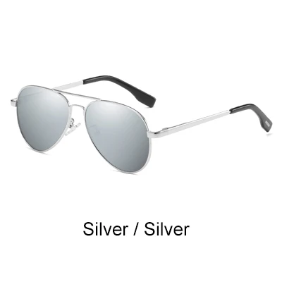 Silver - Silver Ralferty, Классические солнцезащитные очки пилота, женские, мужские, поляризационные, UV400, высокое качество, солнцезащитные очки, мужские, водительские, очки, женские, оттенки, J3028 - Цвет линз: Silver - Silver