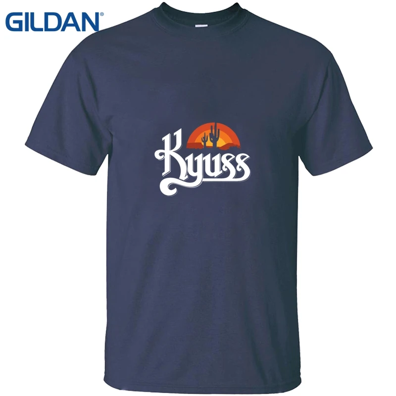 Gildan Top T Shirts Sales Kyuss Band Album Blues For The Red Sun Hip-Tope Tee Mans Clothing Simple Online Tops Sale | Мужская одежда