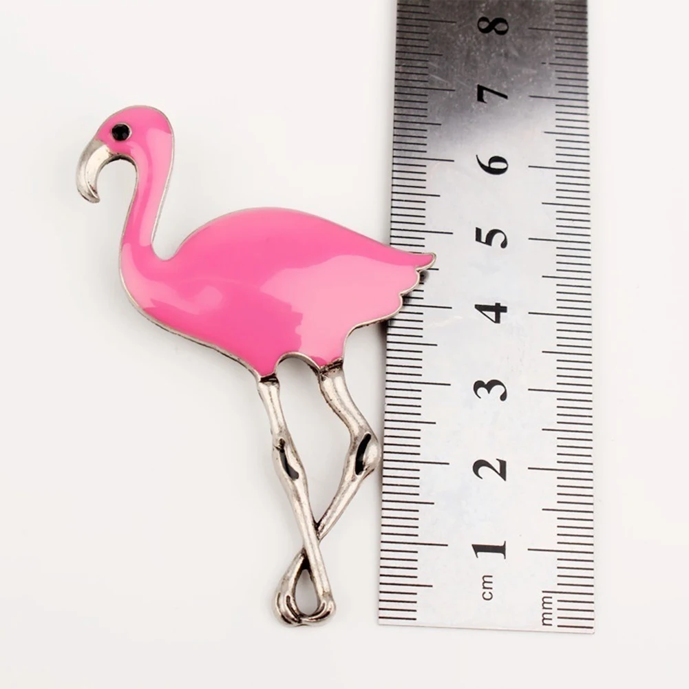 Женское платье розовая брошка в виде фламинго аксессуары для футболок ювелирное