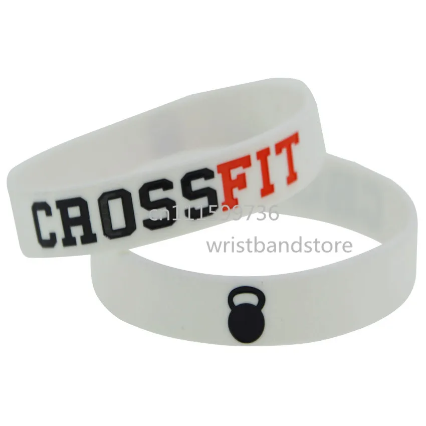 50 шт./лот CrossFit спортивный силиконовый браслет-повязка взрослый размер