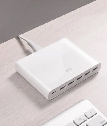 Оригинальный Xiaomi 6 Порты и разъёмы 60 Вт USB Зарядное устройство с C Мощность