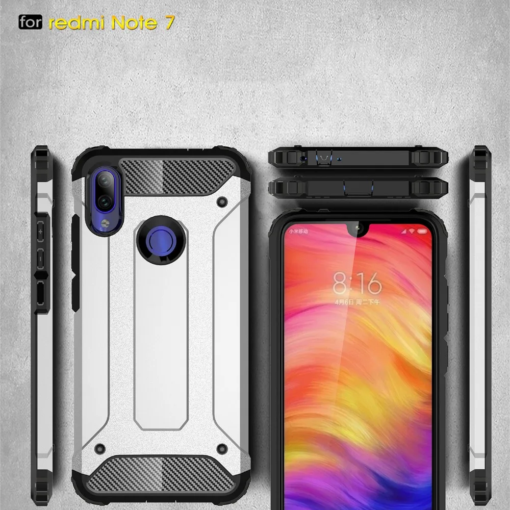 Для xiaomi redmi note7 note6pro ntoe5 note4/4x Armour спортивный чехол для телефона 6 6A мягкий