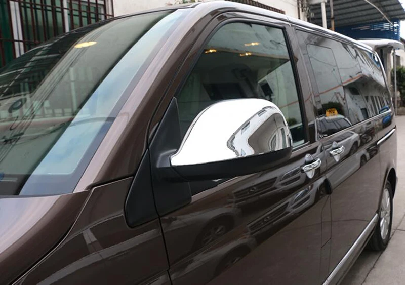 Для Volkswagen Transporter(T6) caravelle/Multivan- аксессуары ABS Chrome заднего Дверь зеркала Обложка отделка 2 шт