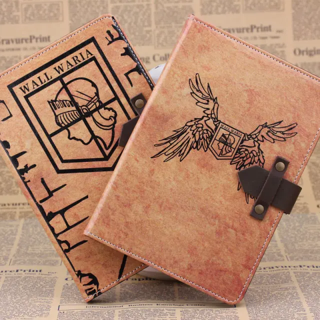 Original Attack On Titan Pattern Design Tablet Flip Case With Stand For Apple iPad 5 Air New Free Shipping | Компьютеры и офис