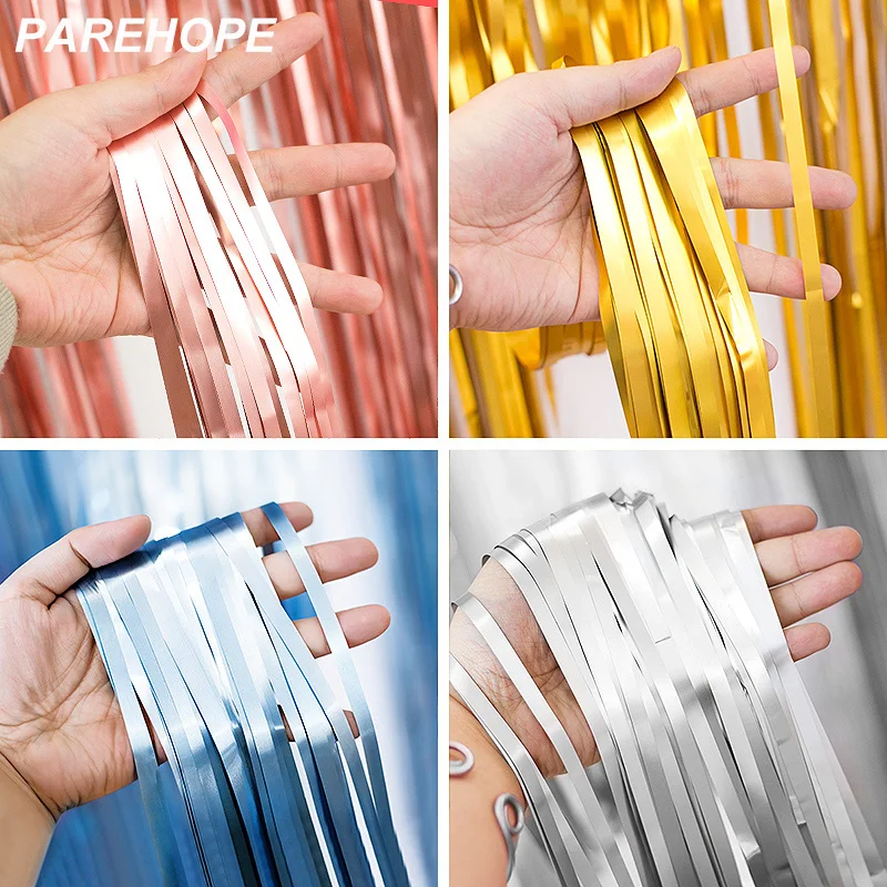 Свадебные украшения на день рождения вечерние фон шторы матовый металлический