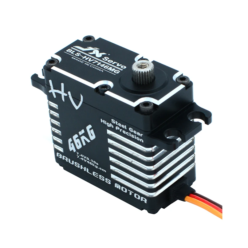 JX Servo BLS HV7146MG 46 кг стальная шестерня бесщеточный стандартный сервопривод для