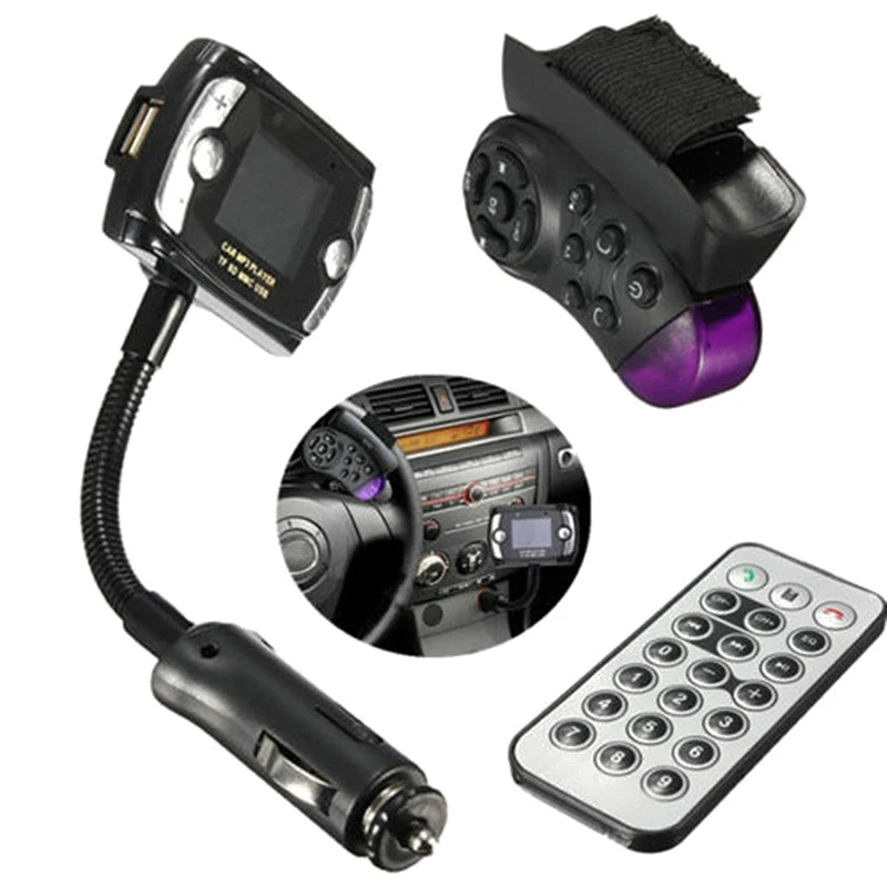 BT lcd автомобильный комплект MP3-плеер Bluetooth fm-передатчик модулятор SD MMC USB беспроводной USB Mp3 модуль беспроводной пульт дистанционного управления