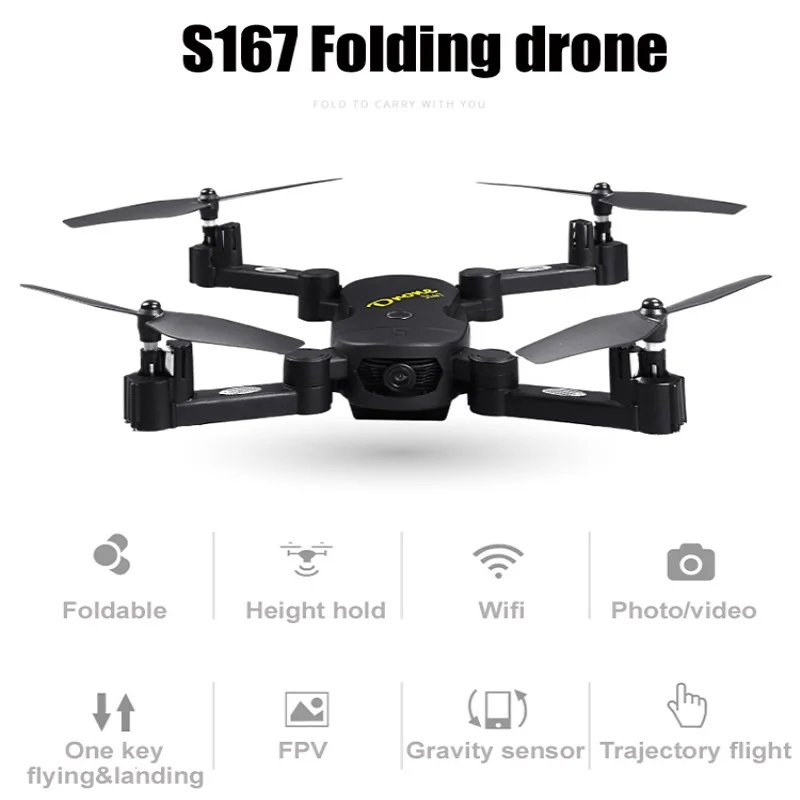 2.4GHz 6-Axis Gyro RC Drone with 720P HD 2MP Camera Newest Foldable Flight Path Wifi FPV Quadcopter toy | Игрушки и хобби