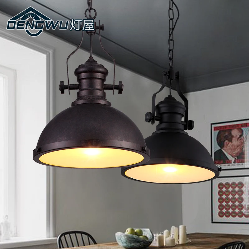 Подвесной светильник в скандинавском стиле современный железный ретро для лофта