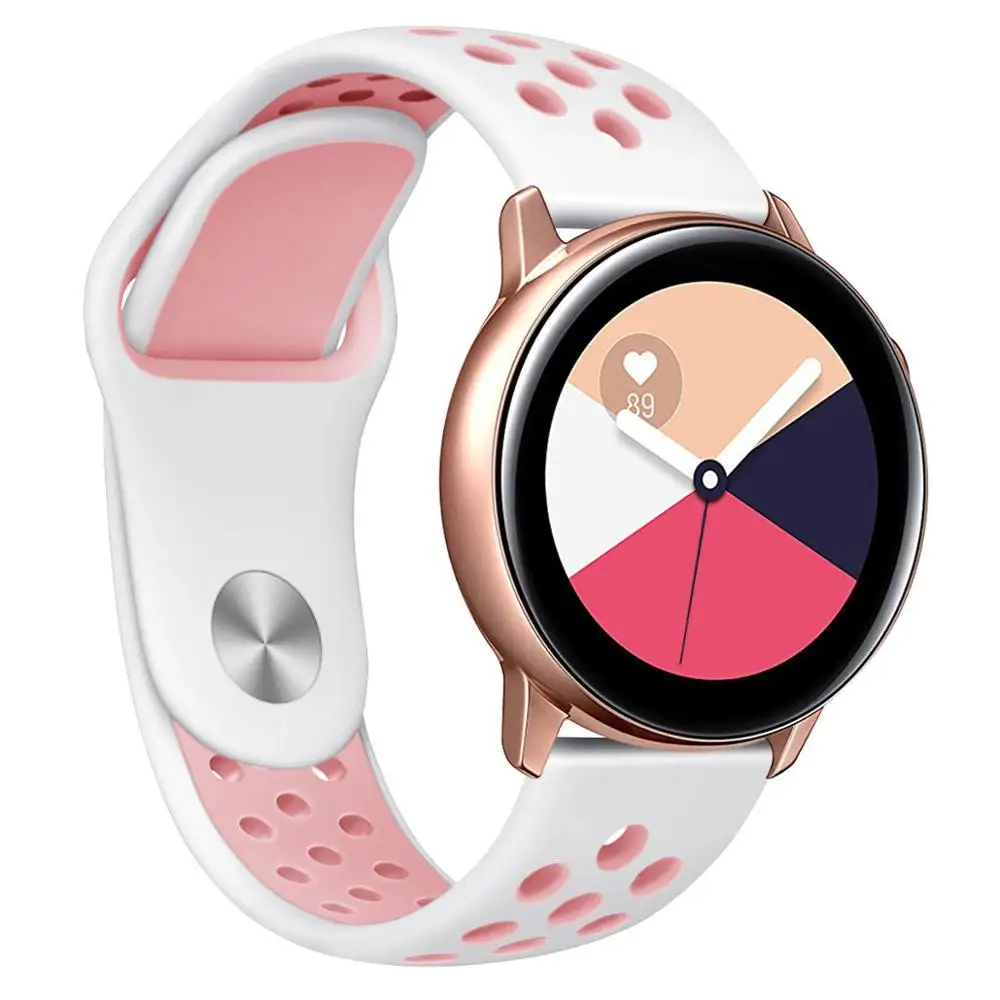 1 20 мм ремешок для часов для samsung Galaxy Watch Active/gear Sport/gear S2 классические часы huawei сменный ремешок для часов браслет 91027 - Цвет ремешка: 1