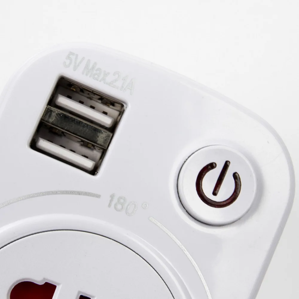 Электрический двойной USB порт 2.1A настенное зарядное устройство адаптер питания для путешествий и розетка переменного тока EU/US/UK