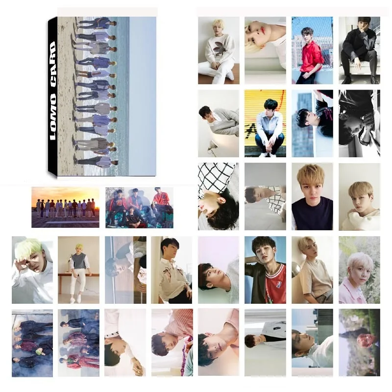 Мода 30 шт./компл. K POP альбом Seventeen бумага фото карты DIY ЛОМО карта открытка милые