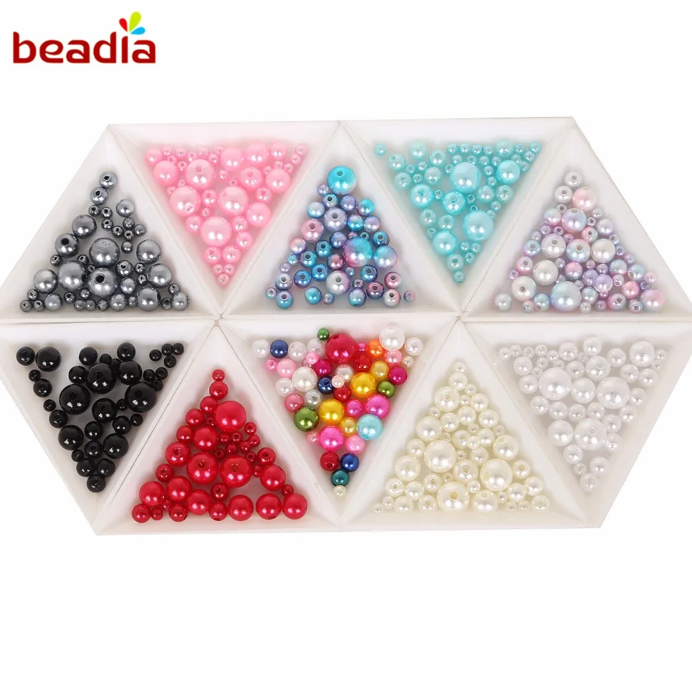 Бисер из АБС пластика для самостоятельного изготовления ожерелий браслетов