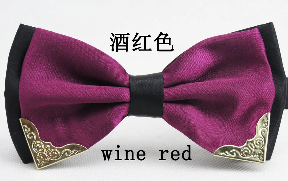 Галстук бабочка для мужчин и женщин металлический галстук 11 цветов|fashion mens ties|tie