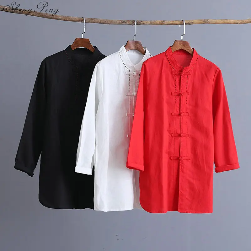 2019 Женская Китайская традиционная одежда однотонное весеннее пальто с длинным