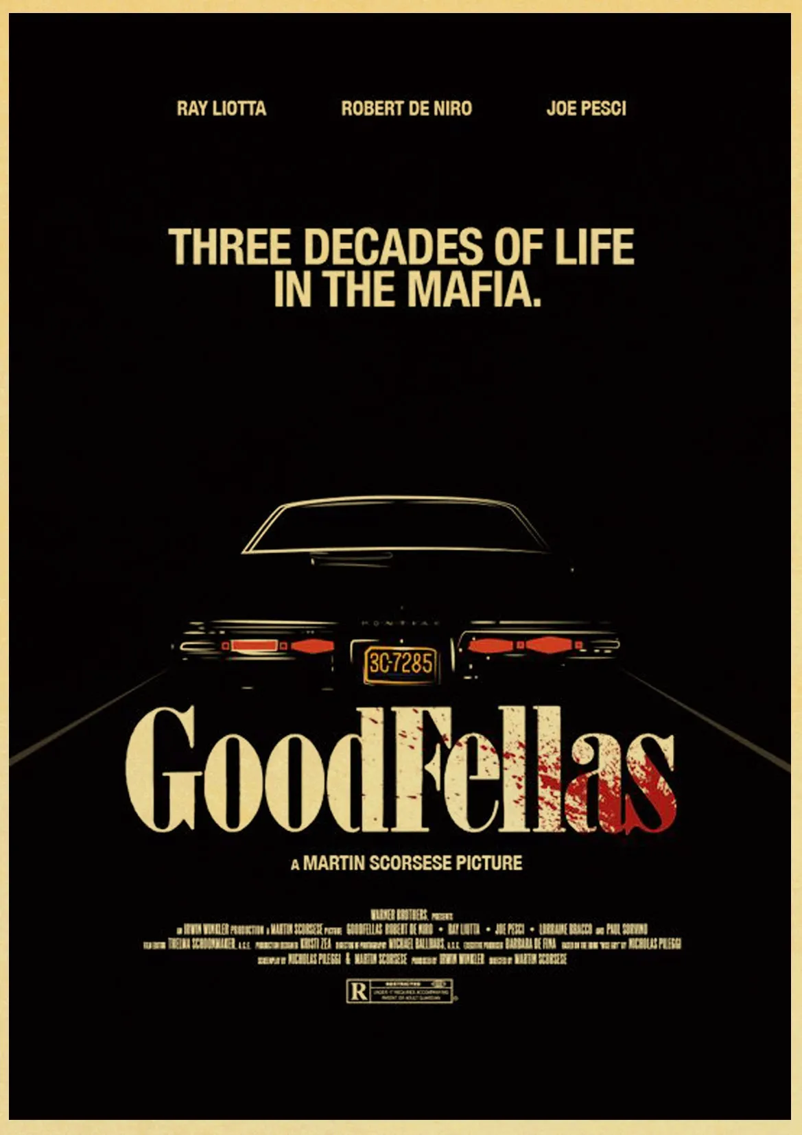 Винтажный Фильм Goodfellas Ретро плакаты крафт обои высокое качество живопись для домашнего декора наклейки на стену
