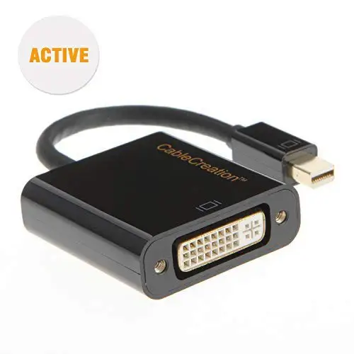 Jorinдо Active Mini DP к DVI мини DisplayPort (совместимый с Thunderbolt2) адаптеру 15 см/белый (совместим