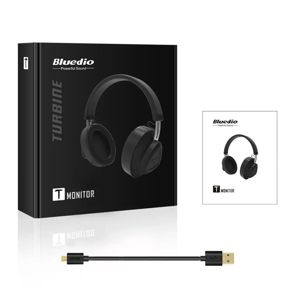 Беспроводные Bluetooth наушники Bluedio TM студийные Накладные с монитором и голосовым