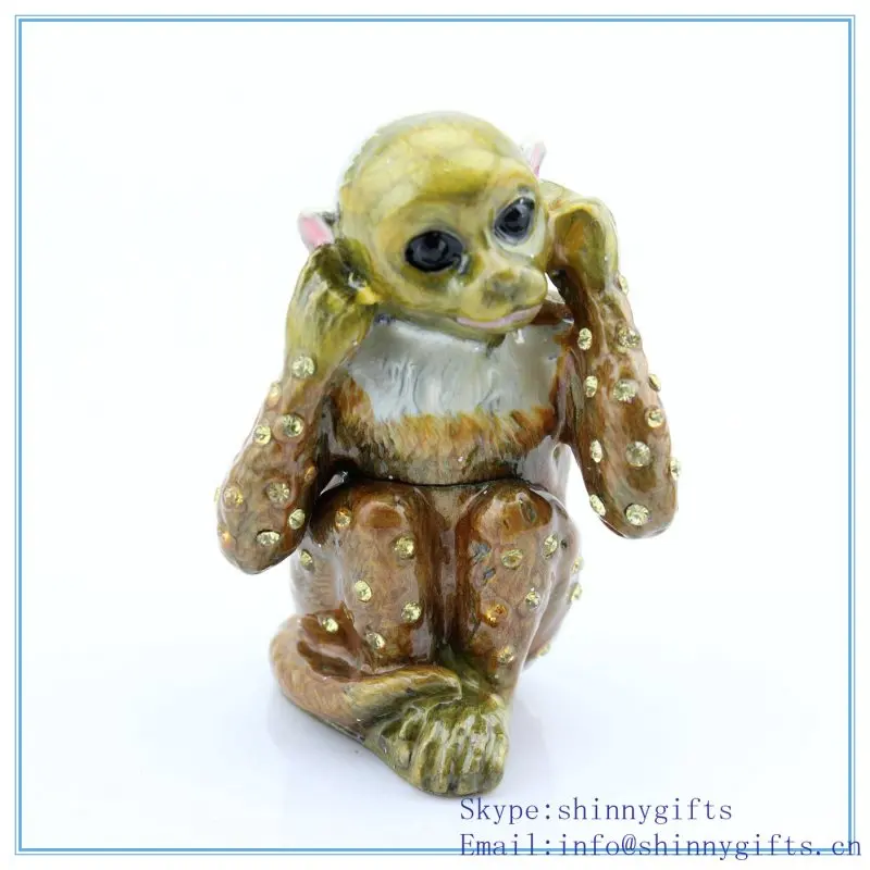 Декоративная шкатулка в форме обезьяны для роскошных ювелирных изделий | Дом и