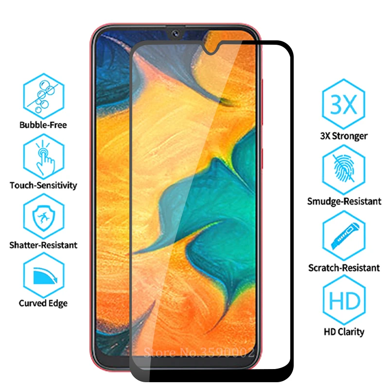 Закаленное стекло для samsung galaxy a30/a30/30/30a/a305f 2019 дюйма|Защитные стёкла и плёнки