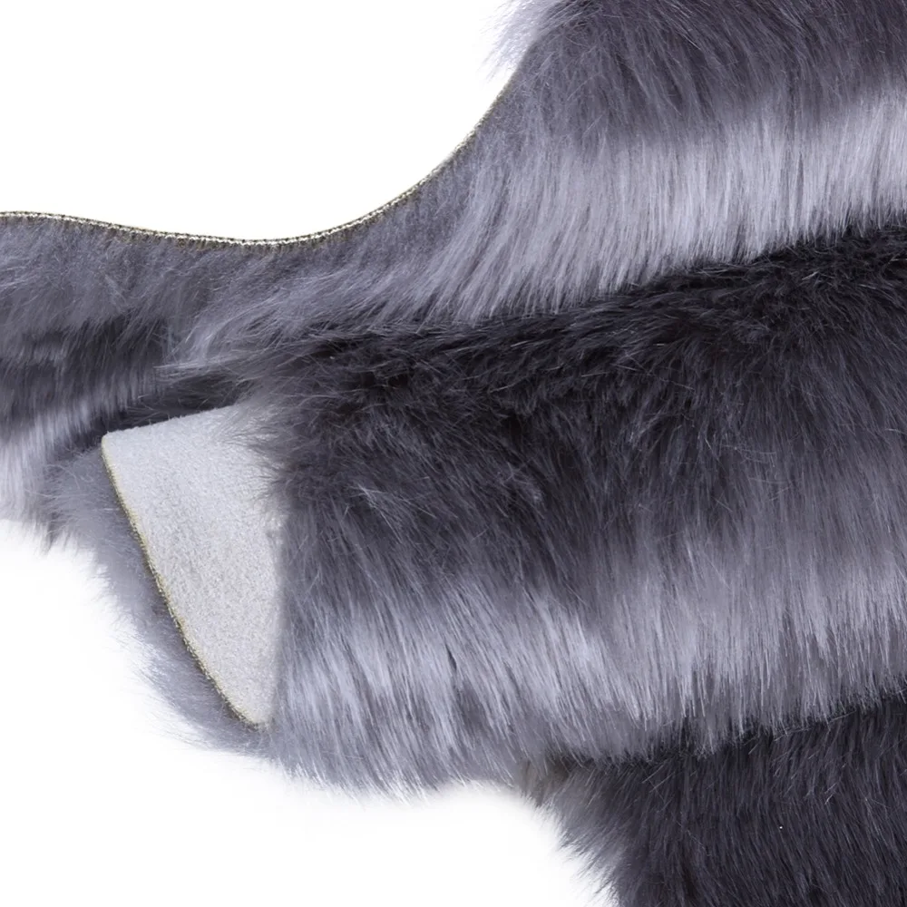 Меховой чехол для сиденья мягкий стула теплый пушистый коврик простая овчина