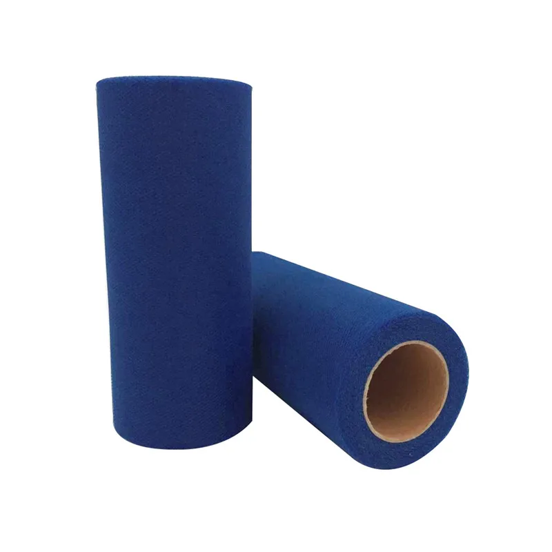 C28 Dark Blue Рулон тюля 15 см X 22 м, рулон из жесткой пряжи и органзы в сетку, рулон «катушка» для свадьбы, дня рождения, вечеринки, для детей, украшения для душа, вечерние принадлежности, 7z - Цвет: C28 Dark Blue